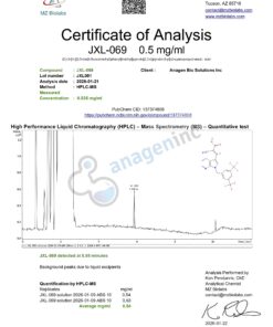 COA JXL-069 Solution JXL001 quant